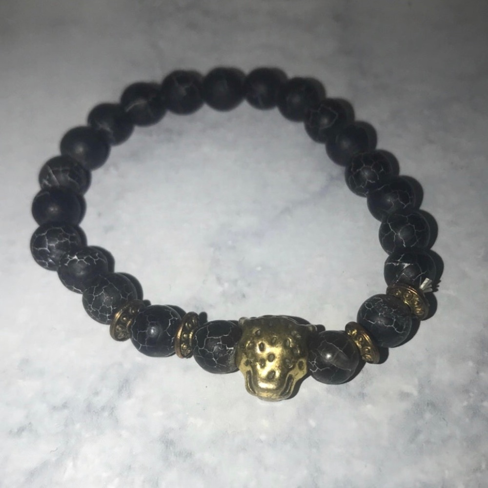Jaguar Bead Bracelet